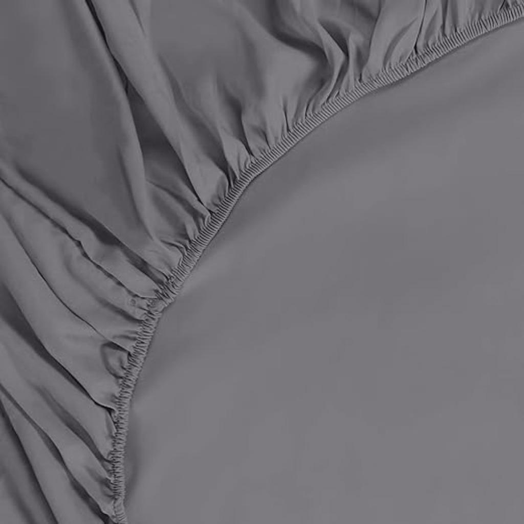 Drap-housse Utopia Bedding | 160 x 200 cm | Nouveau, Neuf, Drap-housse ou Taie d'oreiller, Gris, -