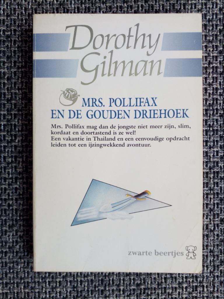 Dorothy Gilman- Mrs. Pollifax en de gouden driehoek(ZB 2296), Livres, Aventure & Action, Comme neuf, Enlèvement ou Envoi