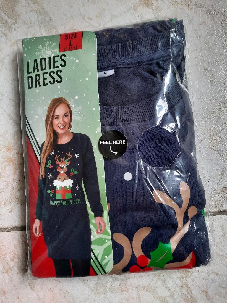 Kerstkleed maat L (nieuw), Ophalen of Verzenden, Nieuw, Maat 42/44 (L), Overige typen