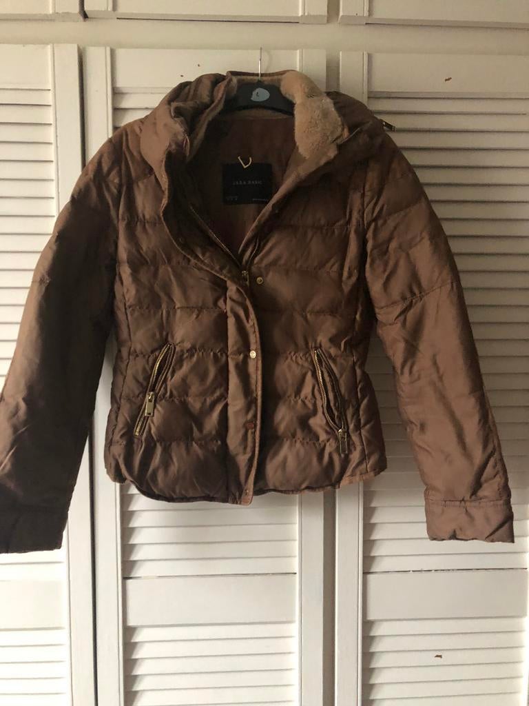 Zara - Veste hiver marron, Taille 38/40 (M), Enlèvement ou Envoi, Brun, Porté