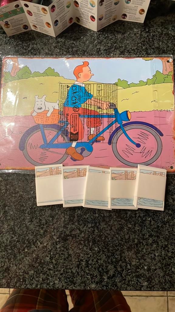 TinTin : 5 x zeldzame Chromoreeksen van Bobby Bubble Gum, Ophalen of Verzenden, Kuifje, Zo goed als nieuw, Plaatje, Poster of Sticker