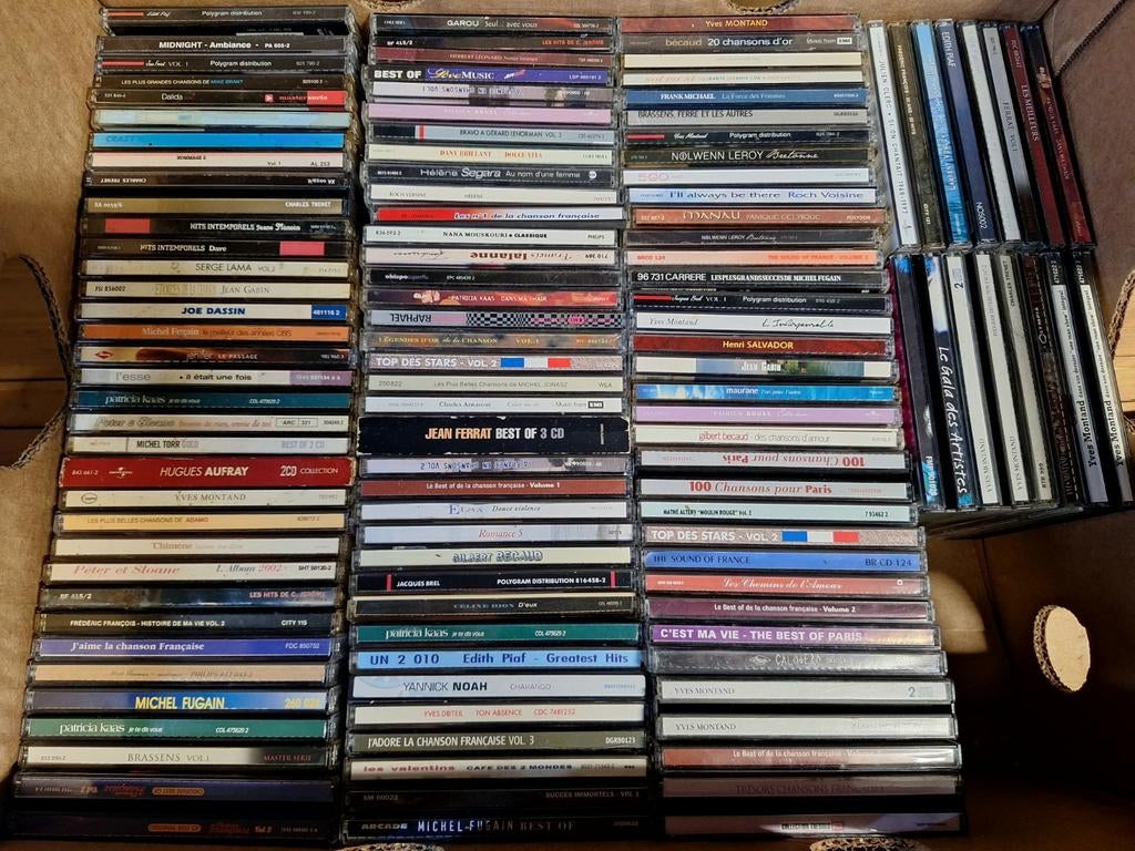 Lot 105 x Cd's Chanson Française, Enlèvement ou Envoi, Utilisé