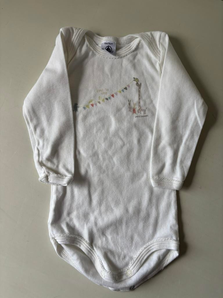 Witte romper Petit Bateau, Kinderen en Baby's, Nacht- of Onderkleding, Gebruikt, Petit Bateau, Verzenden