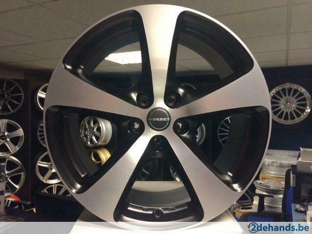 NIEUWE 17 inch 5x112 Borbet aluminium sportvelgenset MB VW, Autos : Pièces & Accessoires, Neuf, Enlèvement ou Envoi, 17 pouces