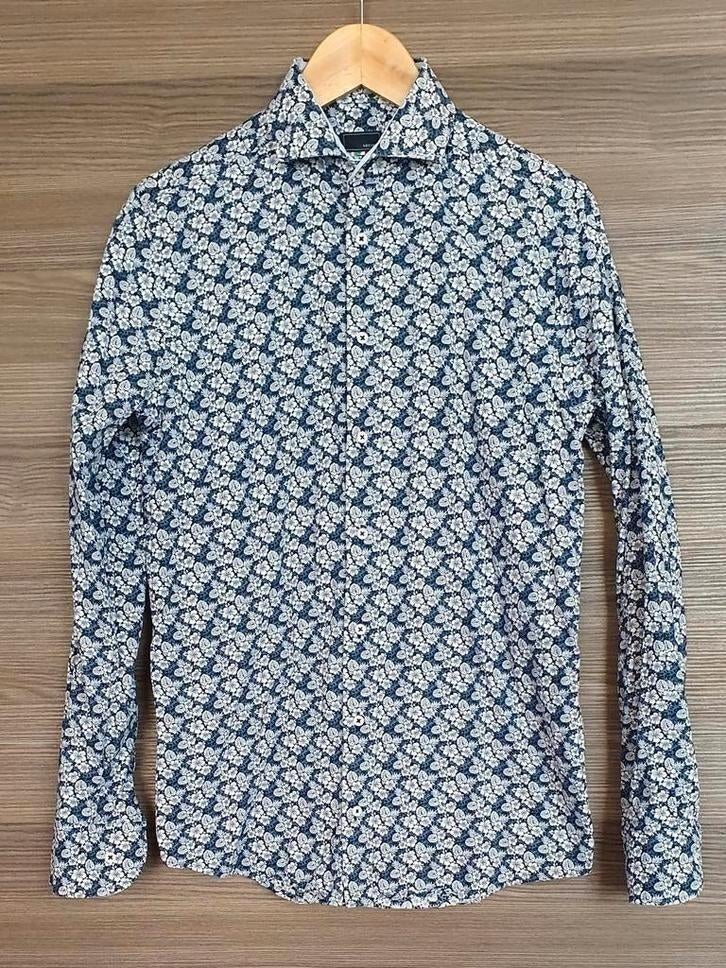 Herenhemd Soc13ty, maat M, perfecte staat, Kleding | Heren, Overhemden, Ophalen of Verzenden, Zo goed als nieuw, Blauw, Soc13ty