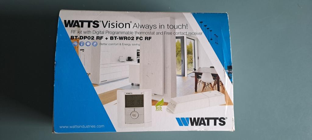 Thermostat digital programmable + Récepteur WATTS, Ophalen of Verzenden, Zo goed als nieuw