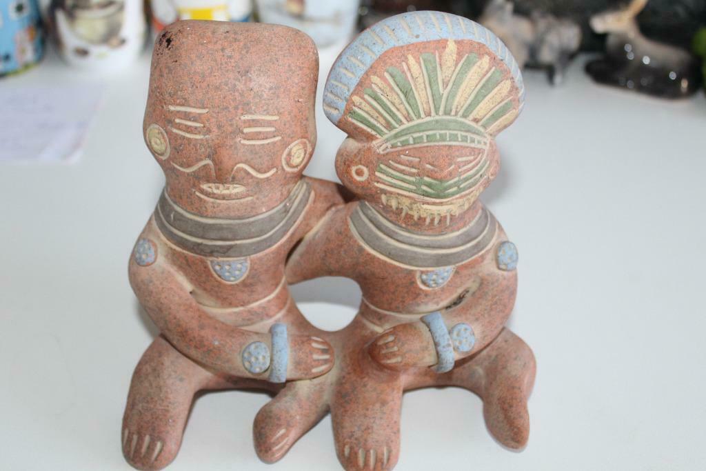 Terracotta koppel uit Zuid Amerika, Antiek en Kunst, Ophalen