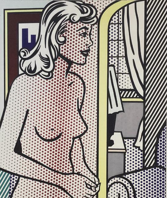 Roy Lichtenstein: lithografie verkocht ingelijst, Antiek en Kunst, Ophalen of Verzenden