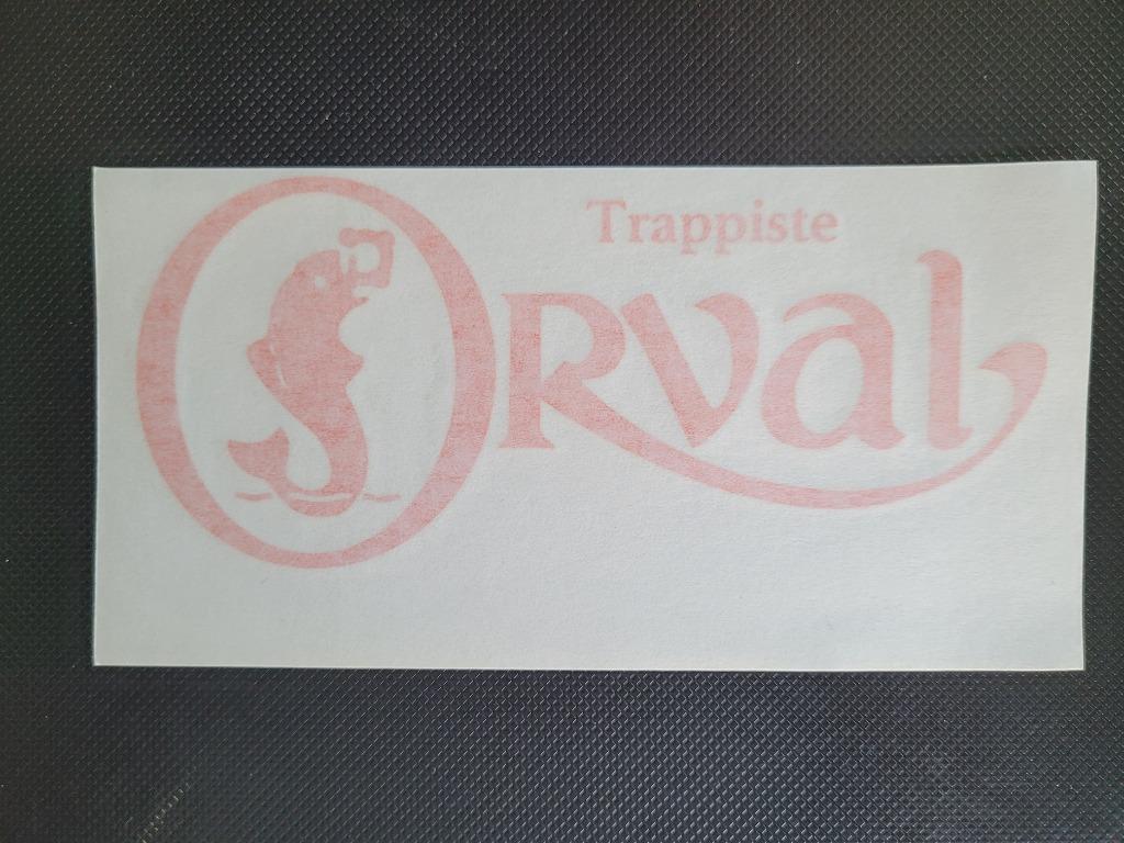 Sticker ORVAL, Verzamelen, Biermerken, Ophalen of Verzenden, Zo goed als nieuw, Reclamebord, Plaat of Schild