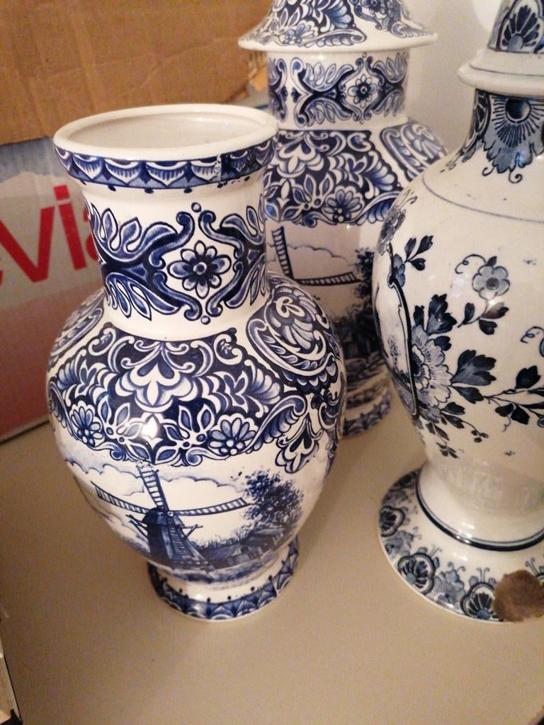 Vases de Delft, 3 pièces, Enlèvement