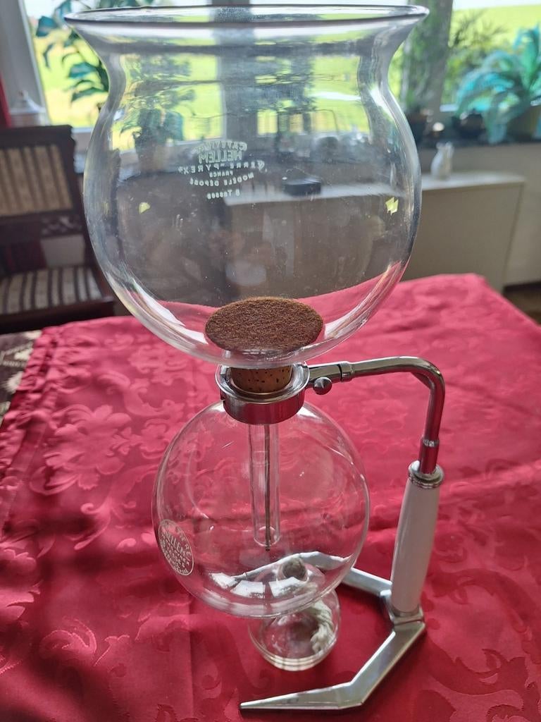 Machine à café  Cona" Hellem en verre pyrex France, 8 tasses, Comme neuf, Verre, Autres styles, Autres types
