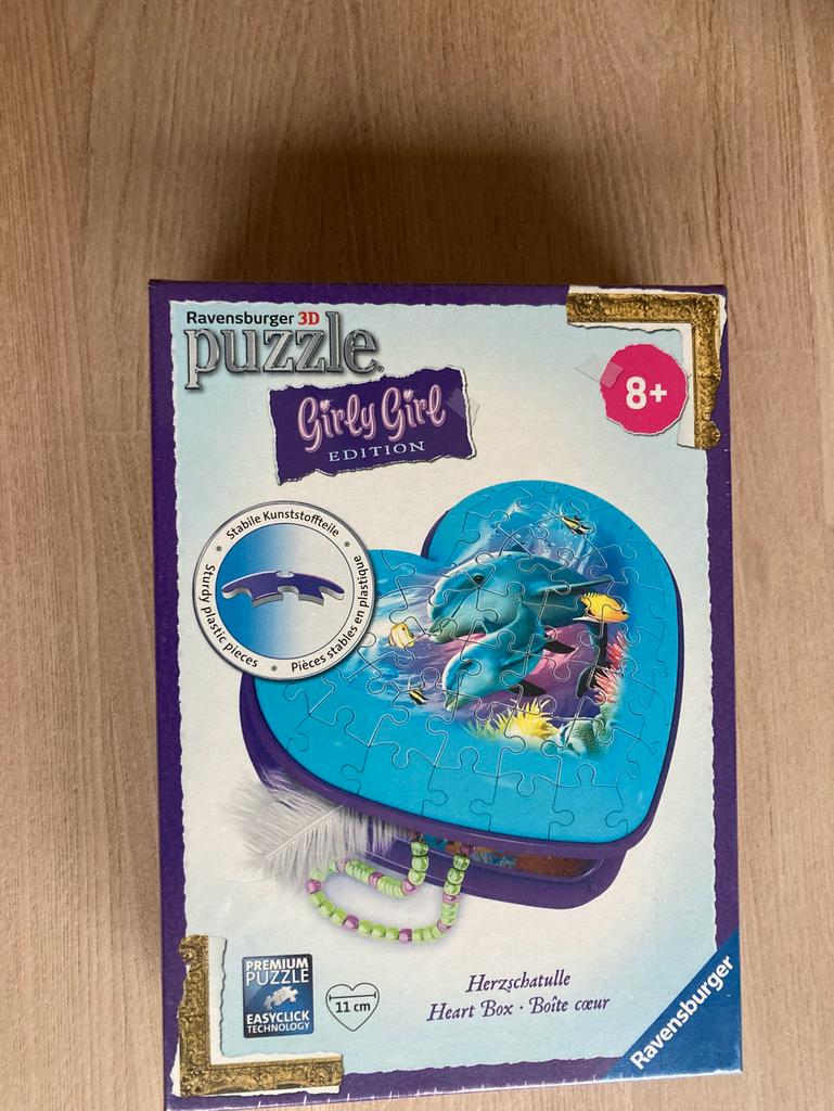 3D puzzel hartendoos - Nieuw in de verpakking, Ophalen of Verzenden, Nieuw