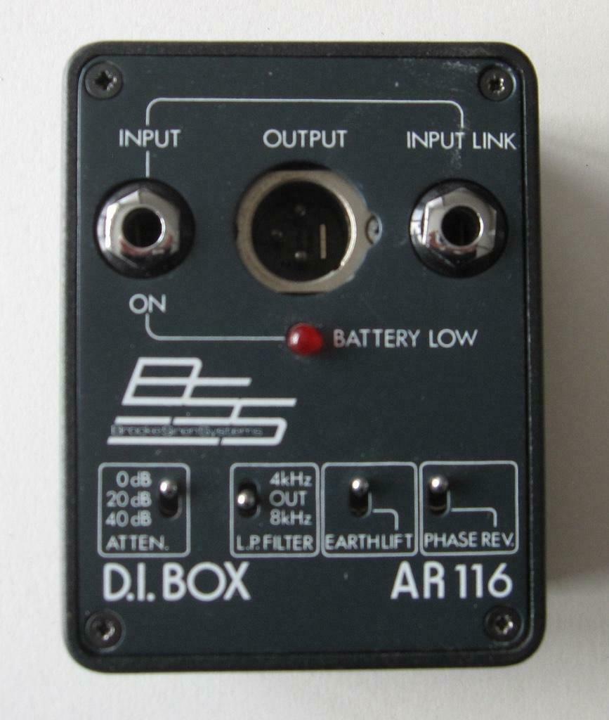 D.I. box BSS AR 116 avec alimentation 48V, Enlèvement ou Envoi, Comme neuf, Audio
