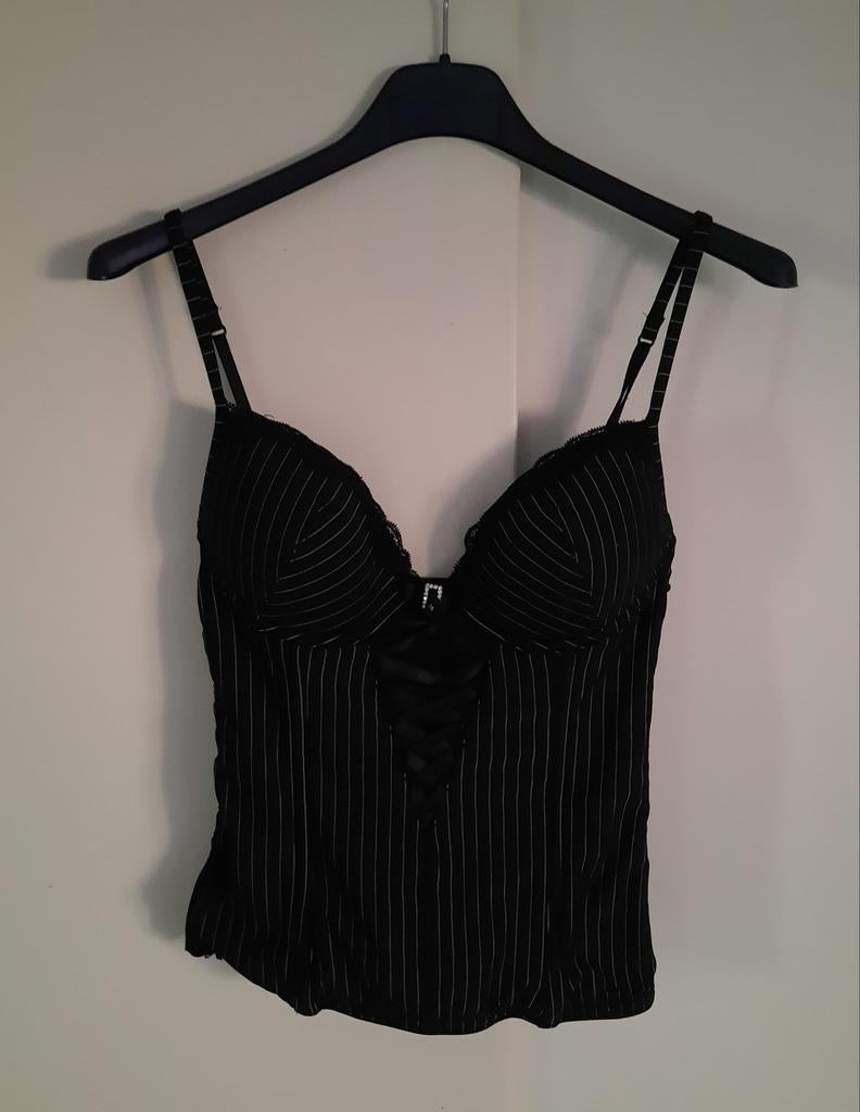 H&M lingerie korset topje "70B", H&M, Zwart, Ophalen of Verzenden, Zo goed als nieuw
