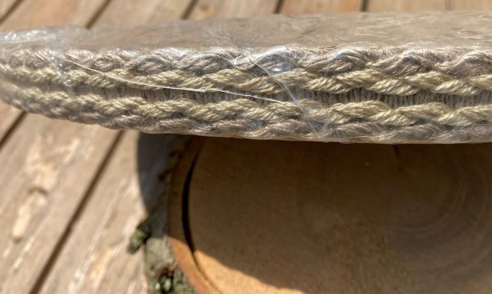 SIERBAND TASSENBAND GEWEVEN TOUW BEIGE 22 MM NIEUW, Enlèvement ou Envoi, Neuf, Ruban, Bande ou Élastique
