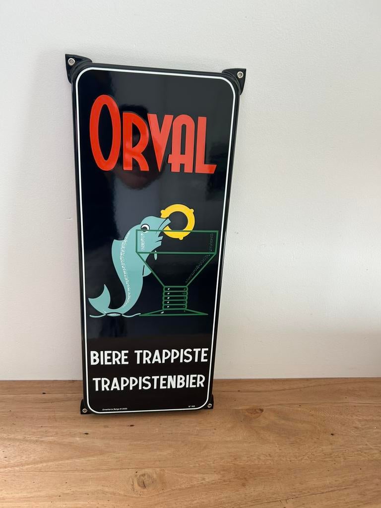Plaque Orval émaillée numérotée 50/20cm email neuve, Enlèvement ou Envoi