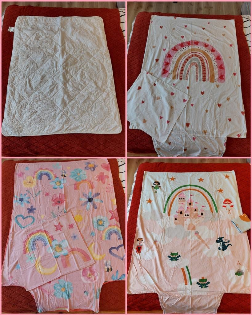 Dekbed 120x150 (peuter) met 3 dekbedovertrekken, Ophalen