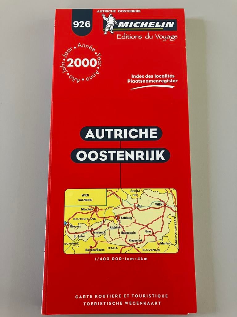 Michelin-wegenkaart OOSTENRIJK., Ophalen of Verzenden