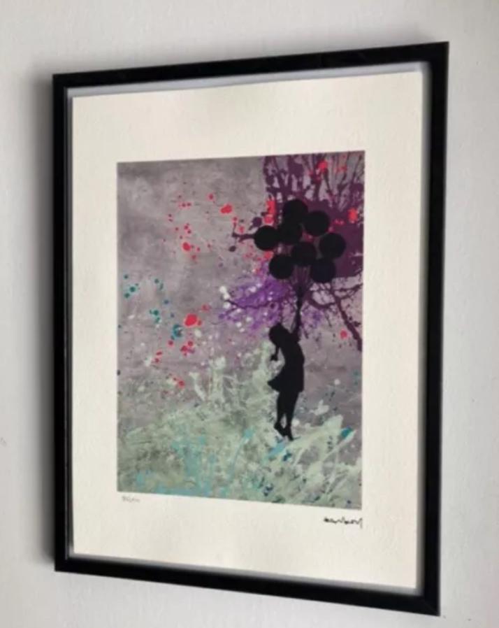 BANKSY : lithographie encadrée avec certificat, Enlèvement ou Envoi