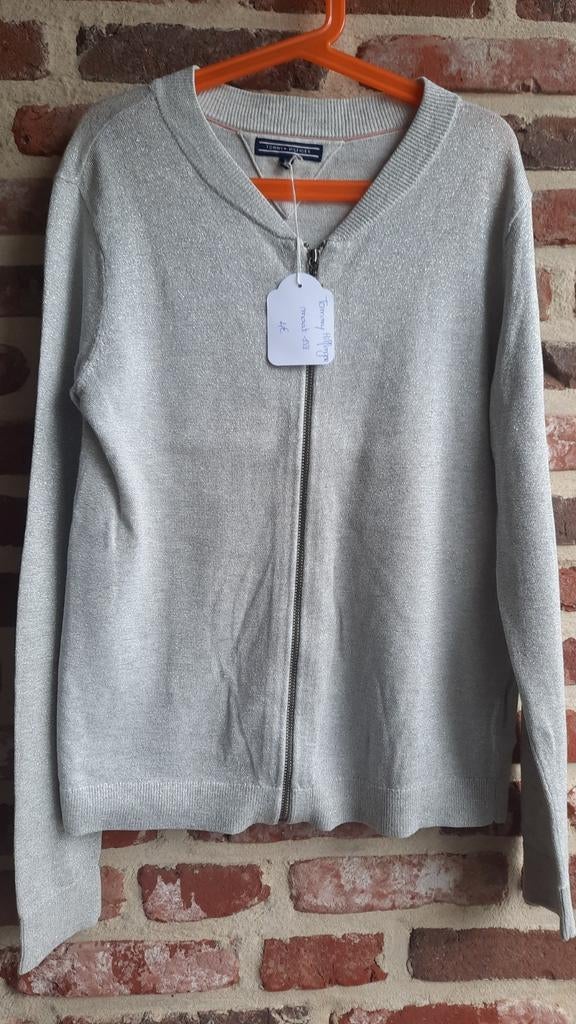 Zilverkleurig vestje - maat 152 - merk Tommy Hilfinger, Enlèvement ou Envoi, Pull ou Veste, Comme neuf, Tommy Hilfiger