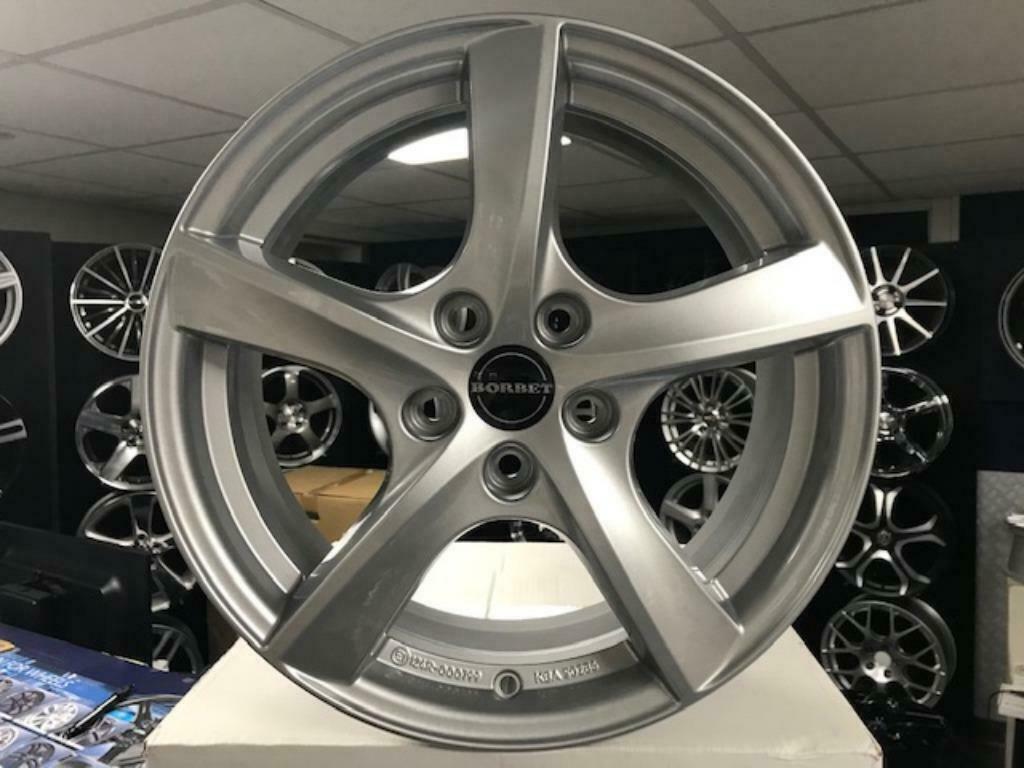 IN STOCK: NIEUWE set 17 inch 5x112 Borbet alu sportvelgen, Neuf, Enlèvement ou Envoi, Pneus été, 17 pouces