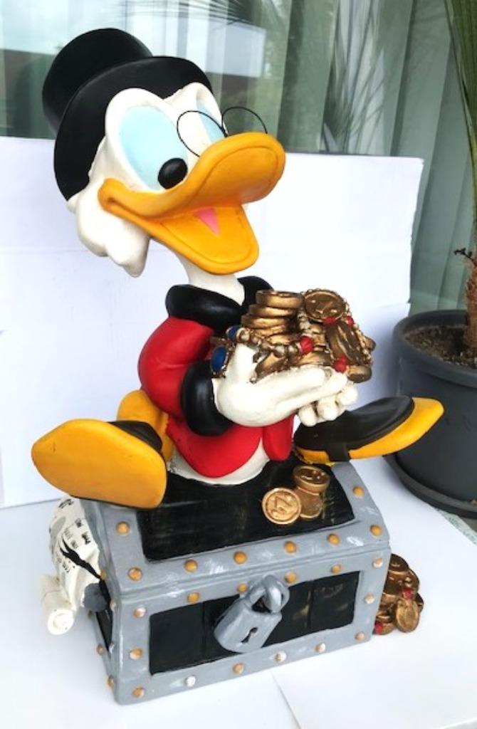 Dagobert Duck Uncle Scrooge Disney 80's 1ste druk H 53😍💑👌, Verzamelen, Ophalen of Verzenden, Overige figuren, Gebruikt, Beeldje of Figuurtje