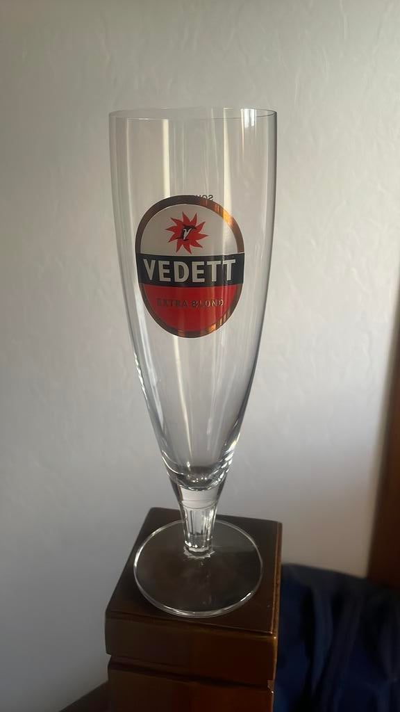 Vedett bierglas Moortgat, Verzamelen, Biermerken, Ophalen of Verzenden, Zo goed als nieuw