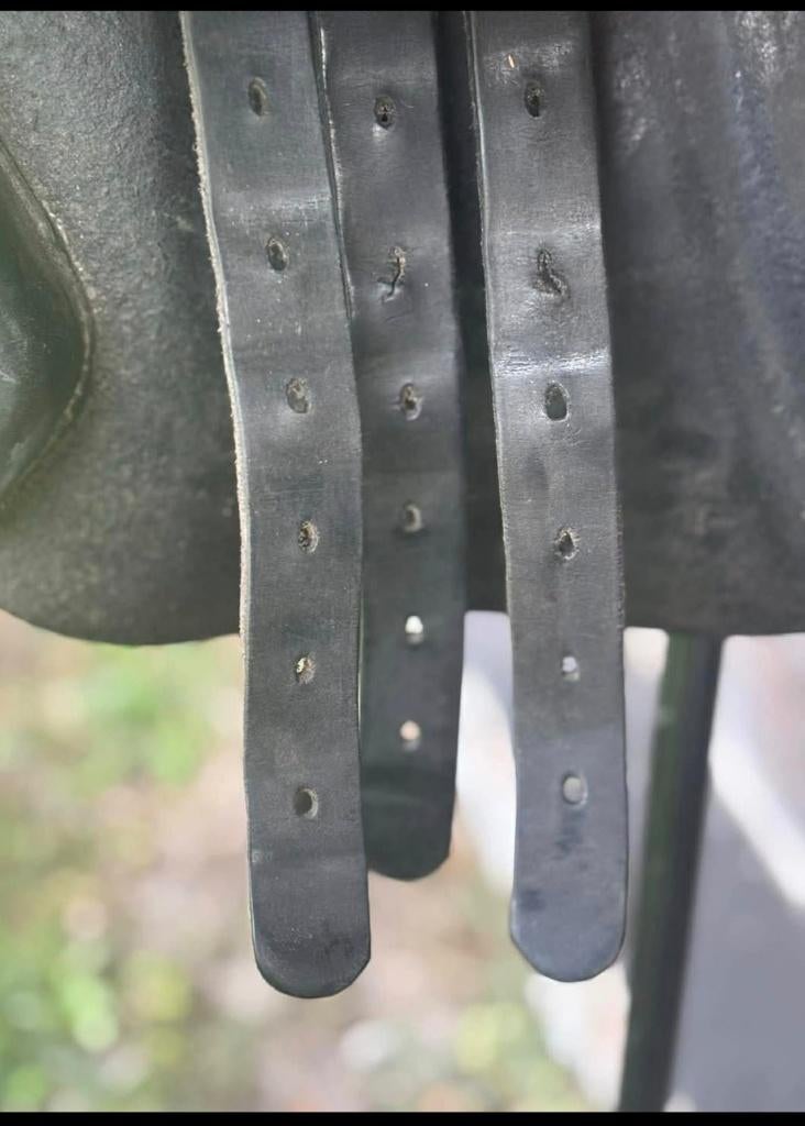 Super top LJ springzadel 17.5 inch medium wide, Dieren en Toebehoren, Ophalen of Verzenden, Gebruikt, Springen