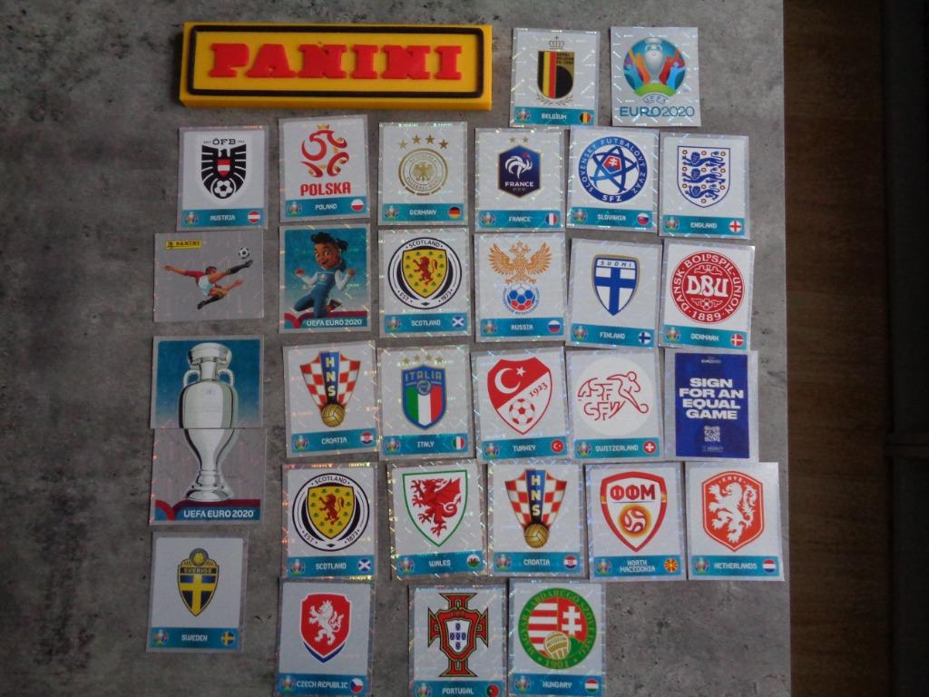 Autocollants de football PANINI TOURNOI EURO 2020 ED. 30X **, Hobby & Loisirs créatifs, Envoi