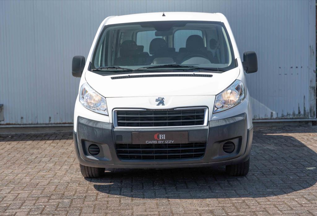 PEUGEOT EXPERT 2.0 DUBBELCABINE|1STE EIGENAAR, Auto's, Voorwielaandrijving, Euro 5, Stof, Wit