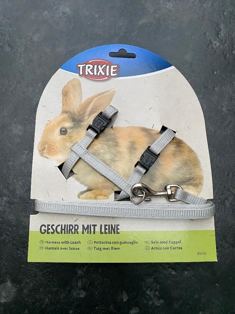 Trixie harnas/tuigje, voor konijn, met riem, NIEUW!