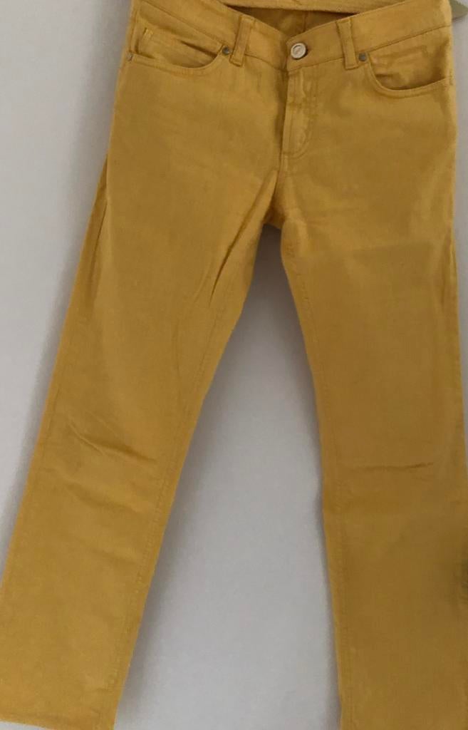 gele jeans broek Fairly 34, Overige kleuren, Ophalen of Verzenden, W27 (confectie 34) of kleiner, Gedragen