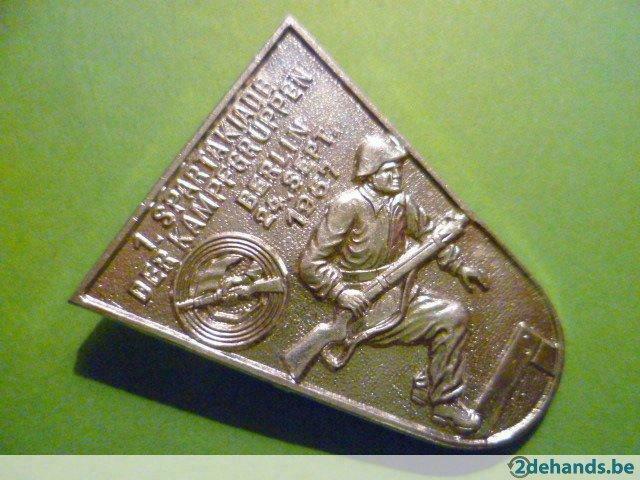 DDR 1.Spartakiade der Kampfgruppen Berlin 1967, Verzamelen, Verzenden, Landmacht, Lintje, Medaille of Wings