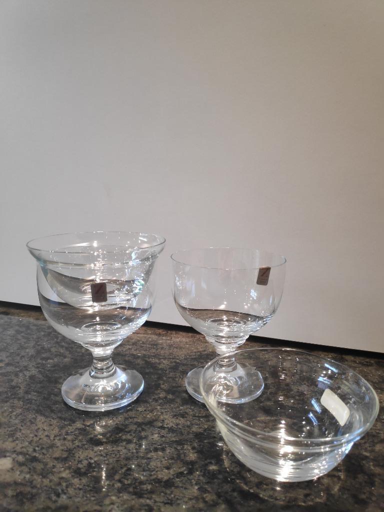 COUPES CRISTAL DOUBLE FRUTTI DI MARE (NOUVEAU), Maison & Meubles, Cuisine | Vaisselle, Enlèvement ou Envoi
