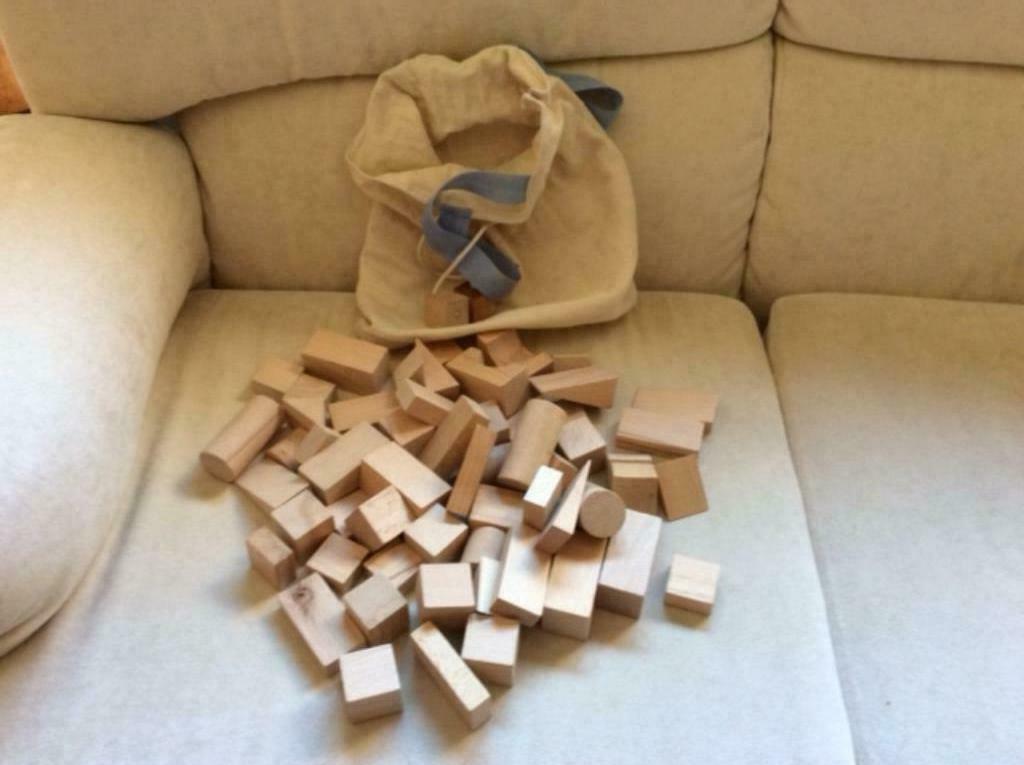 Houten speelgoed voor baby's/peuters:5 VERSCHILLENDE STUKKEN, Ophalen of Verzenden, Zo goed als nieuw, Bouwen