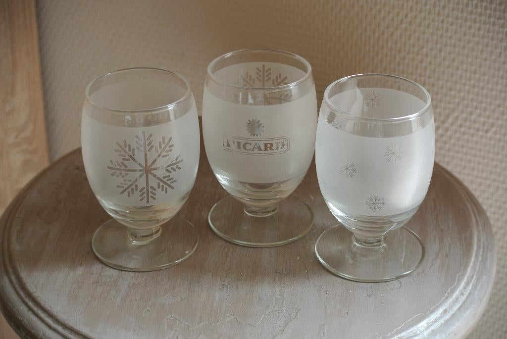 8 verres Ricard givrés flocon, Enlèvement