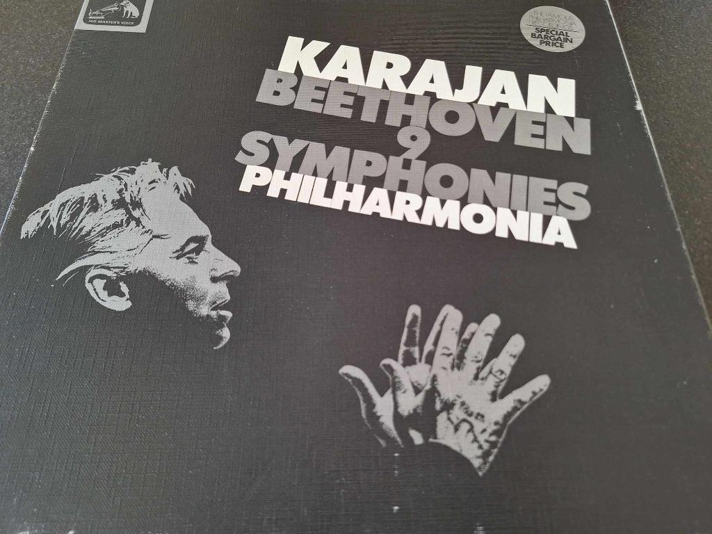 Beethoven / Karajan - Beethoven 9 Symphonies Box 7 x Lp's, Ophalen of Verzenden, Kamermuziek, Gebruikt, 12 inch