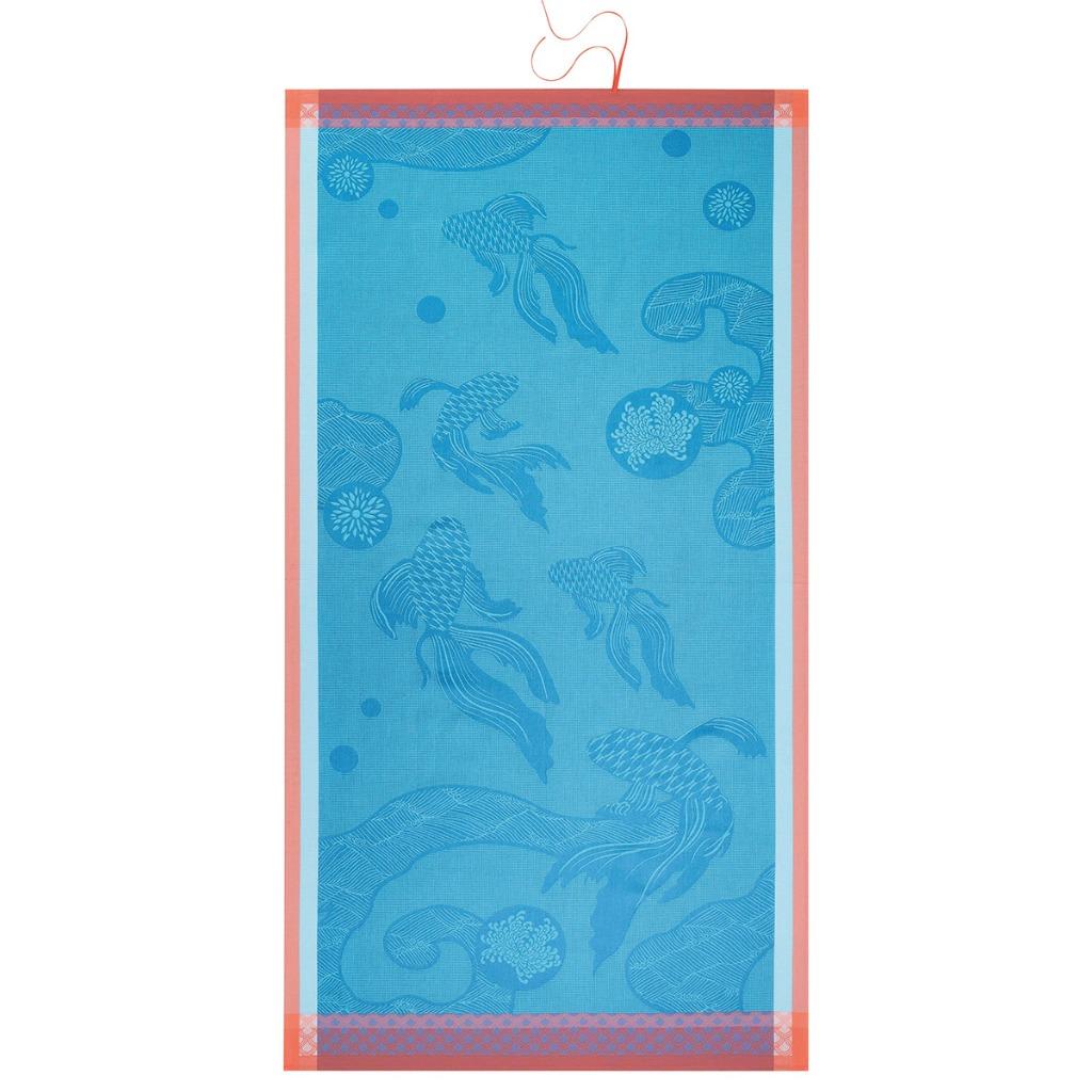Drap de plage Océanique Atoll - 200 x100 cm -100% coton NOUV, Enlèvement ou Envoi, Neuf, Bleu, Autres types