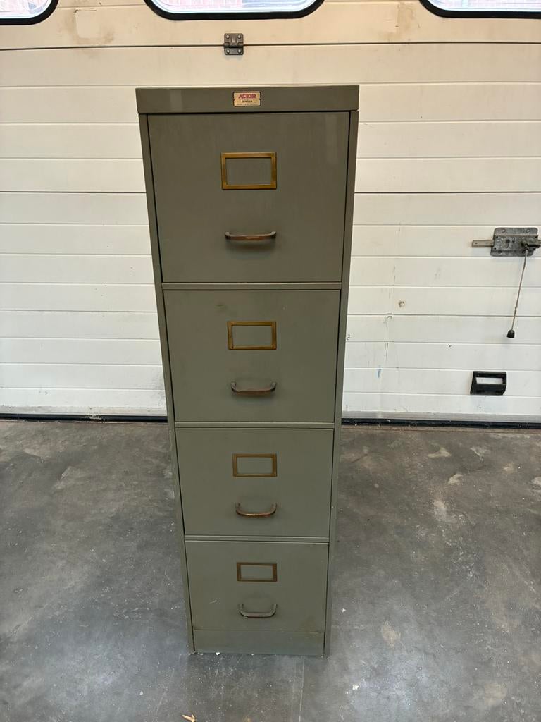 Vintage archiefkast, Huis en Inrichting, Ophalen, Zo goed als nieuw