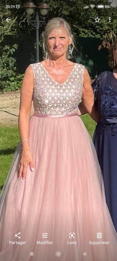 Robe de cocktail, Taille 38/40 (M), Rose, Robe de cocktail, Comme neuf