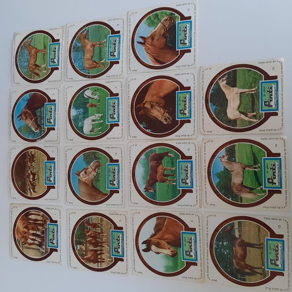 Pinti ijs paarden serie, Verzamelen, Ophalen