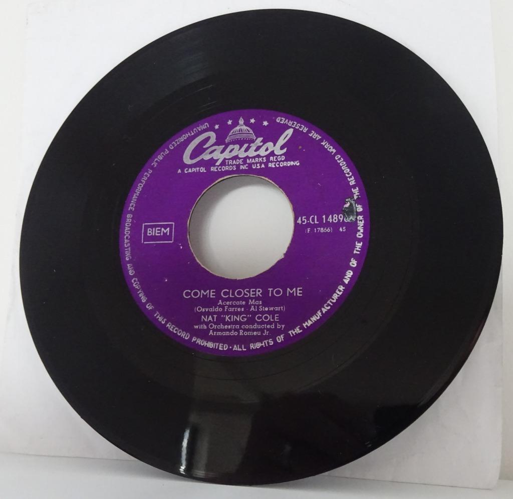 Nat King Cole - Nothing In The World + Come Closer To me (vi, Enlèvement ou Envoi, Utilisé, Autres formats