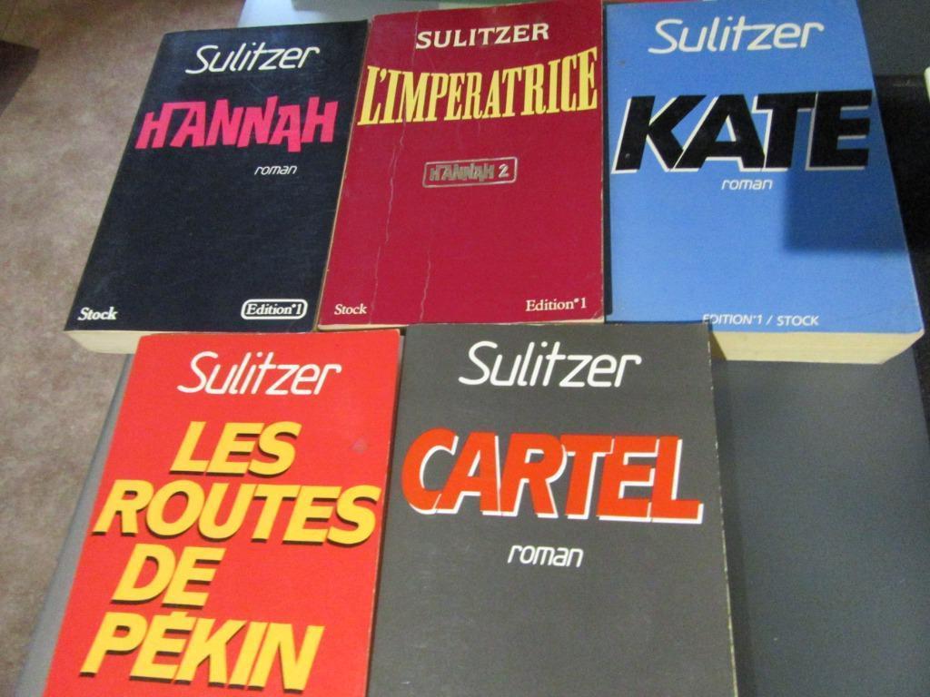 E 5 romans de Sulitzer éd Stock, Enlèvement, Utilisé