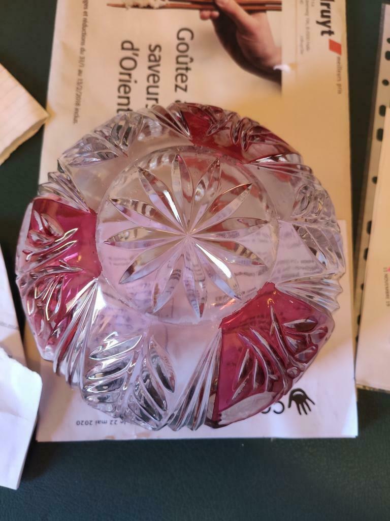 Plat en cristal, Antiquités & Art, Enlèvement ou Envoi
