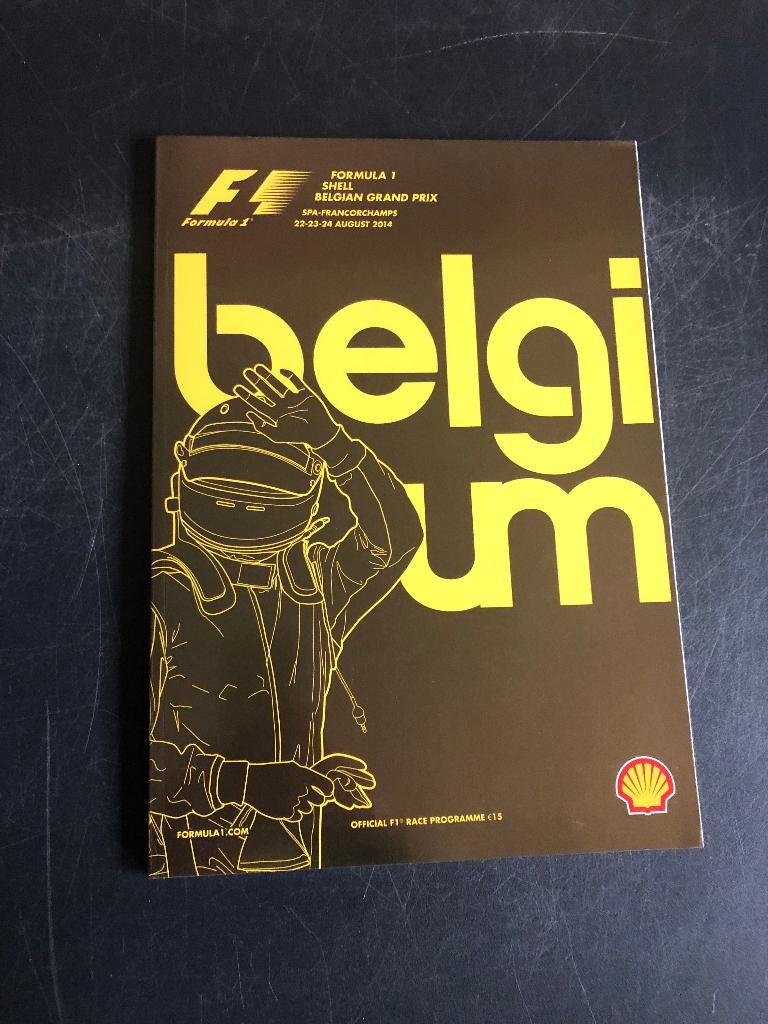programma 2014 Belgian Grand Prix F1 Francorchamps, Ophalen of Verzenden