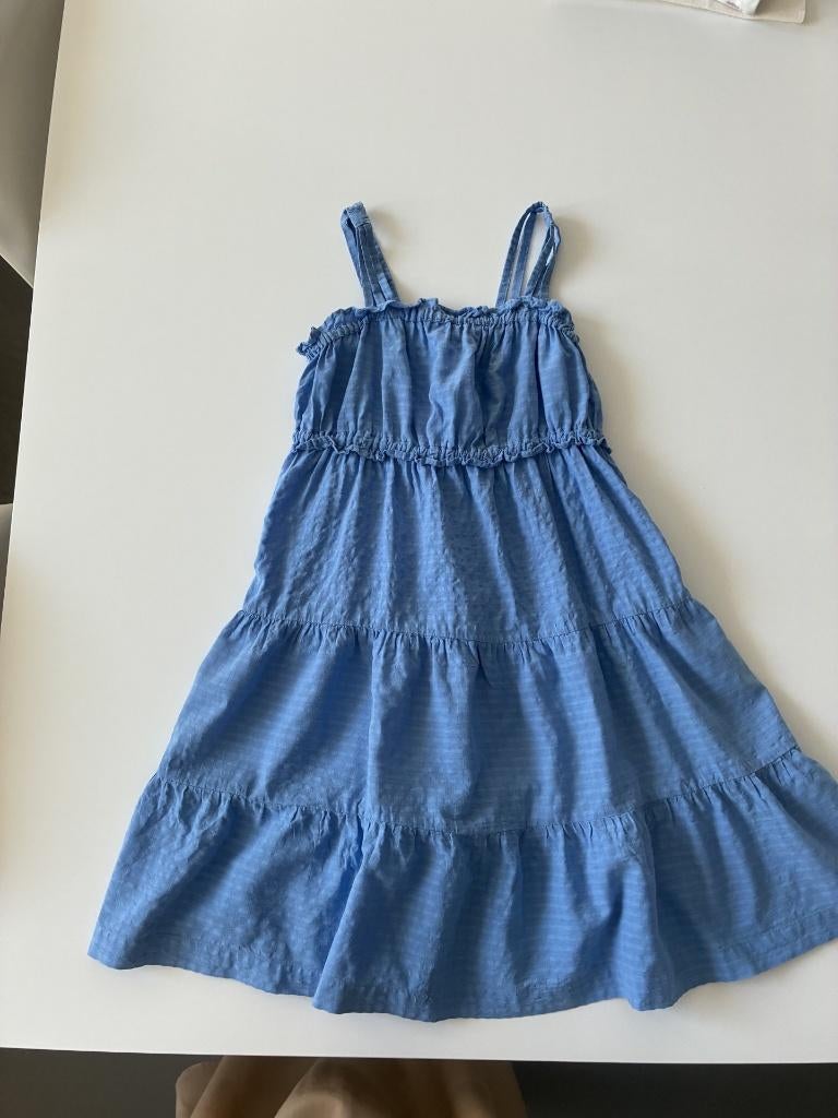 Blauw kleedje van Zara maat 128, Kinderen en Baby's, Kinderkleding | Maat 128, Meisje, Ophalen of Verzenden, Zo goed als nieuw