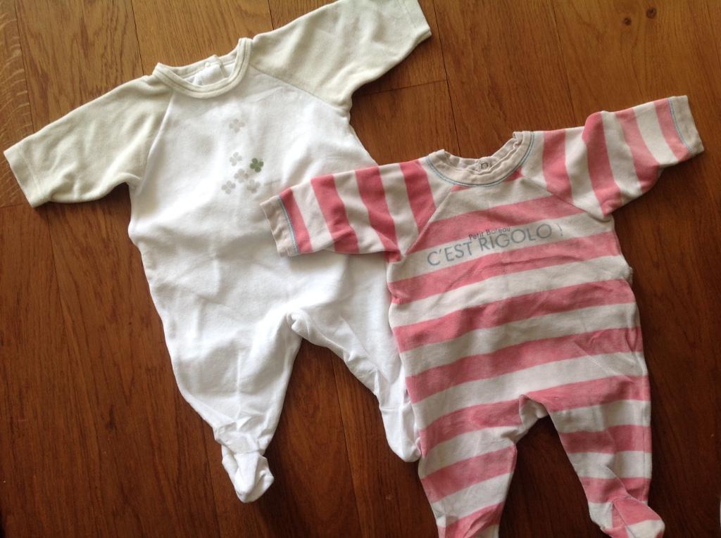 Lot de pyjamas Petit Bateau 3 mois, Garçon ou Fille, Utilisé, Petit bateau, Enlèvement