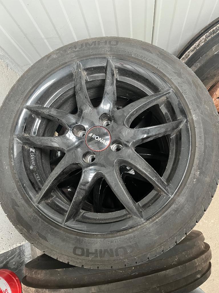 Sportvelgen met zomerbanden, Ophalen, Gebruikt, 16 inch, Banden en Velgen
