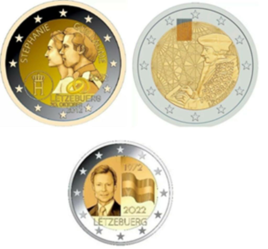 Luxemburg 3 x 2 € coincard 2022, Ophalen of Verzenden, Luxemburg, Overige waardes, Setje