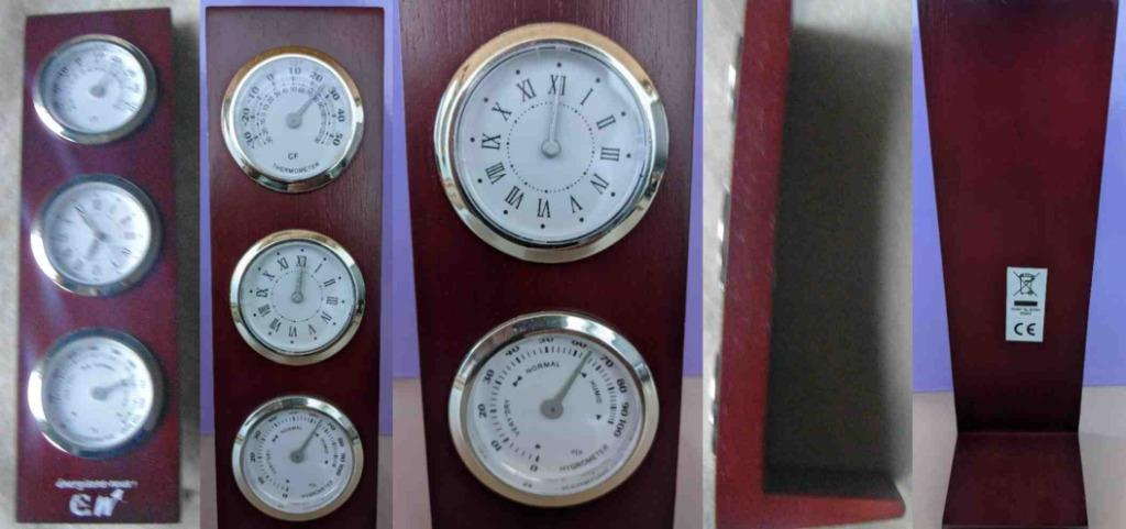 Station météo Baromètre/Horloge/Hygromètre sur pied, neuve, Ophalen of Verzenden, Nieuw, Weerstation
